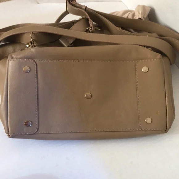 MINA BAIE Emmy Full Taupe Backpack Satchel Crossbody Travel Bag Diaper Bag - Picture 9 of 11